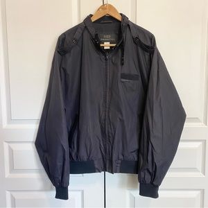 Members Only Jacket Vintage Retro Bomber Full Zip 80s 90s Mens XL Black
